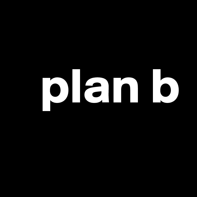 
   plan b