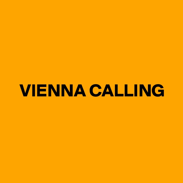 



   VIENNA CALLING




