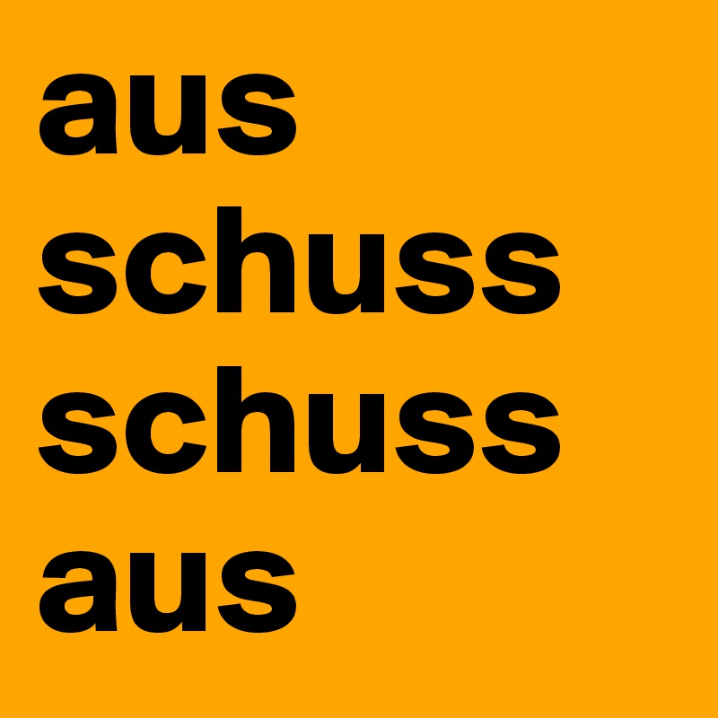 aus schuss
schuss aus