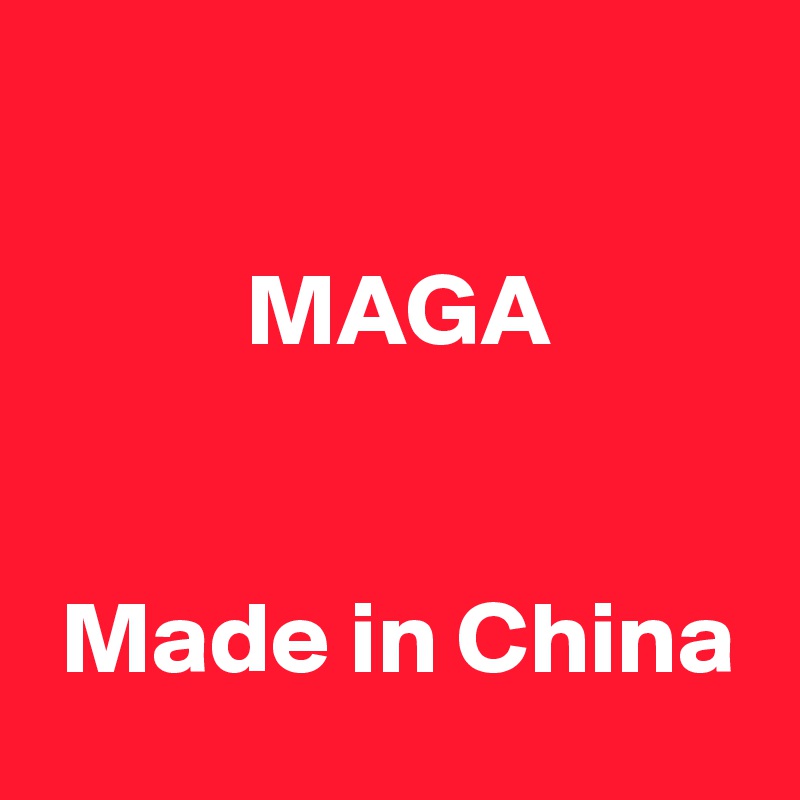

          MAGA


 Made in China
