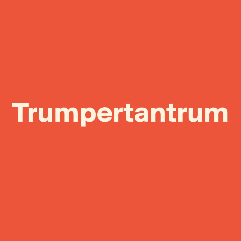 


Trumpertantrum


