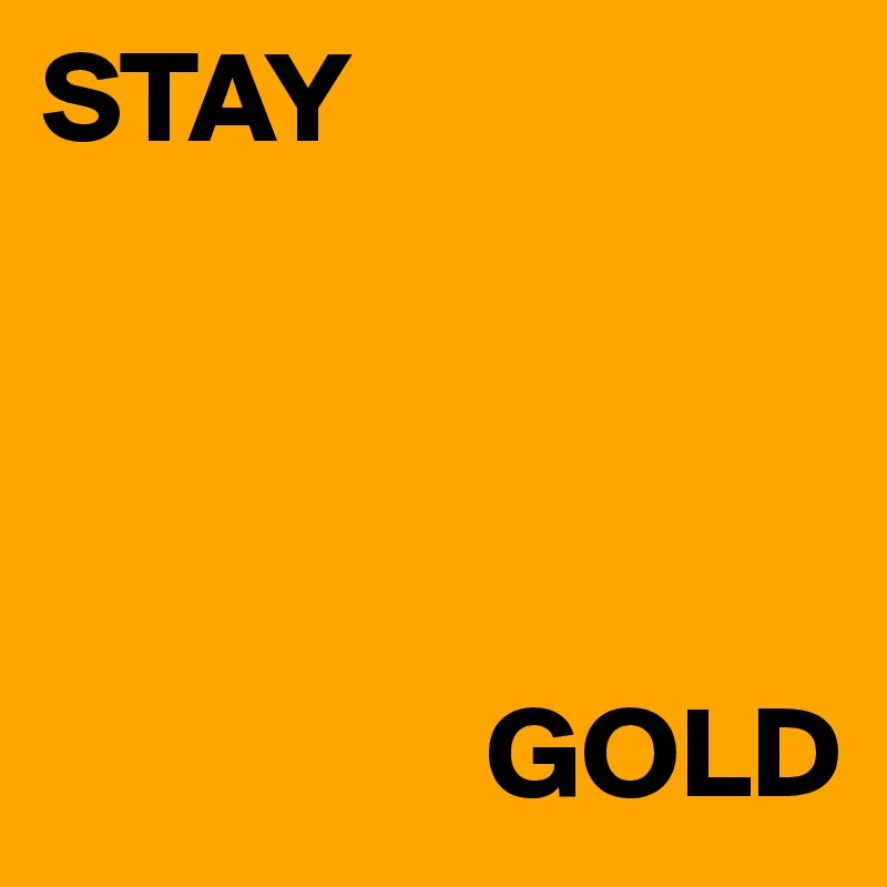 STAY



             
                 GOLD