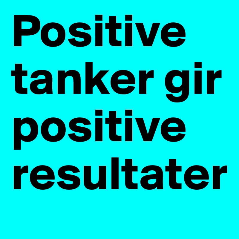 Positive tanker gir positive resultater