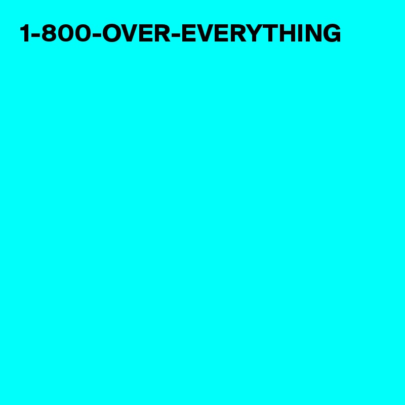 1-800-OVER-EVERYTHING