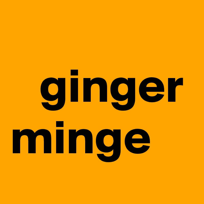                       ginger minge