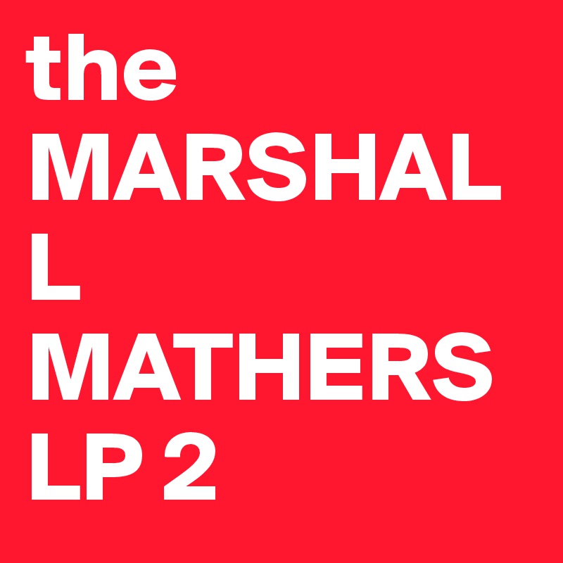 the MARSHALL MATHERS LP 2