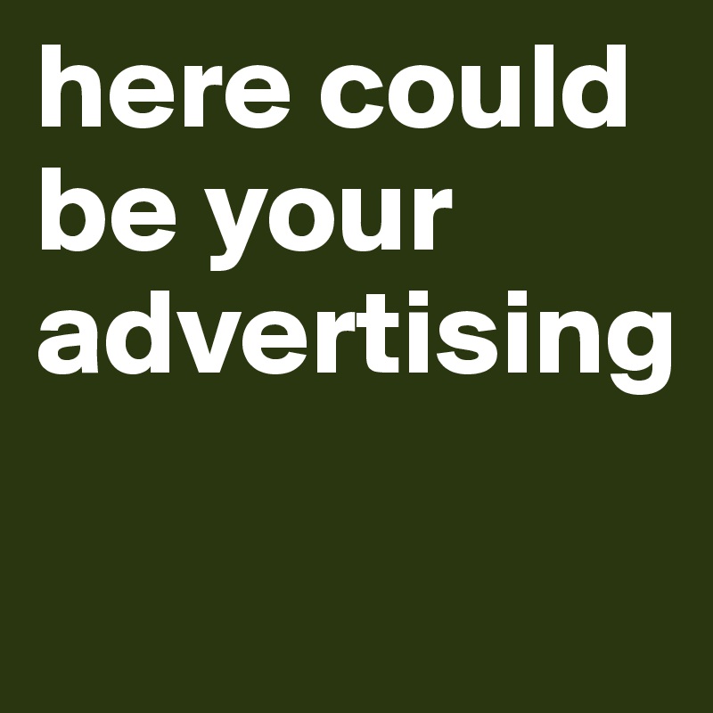 here could be your advertising

