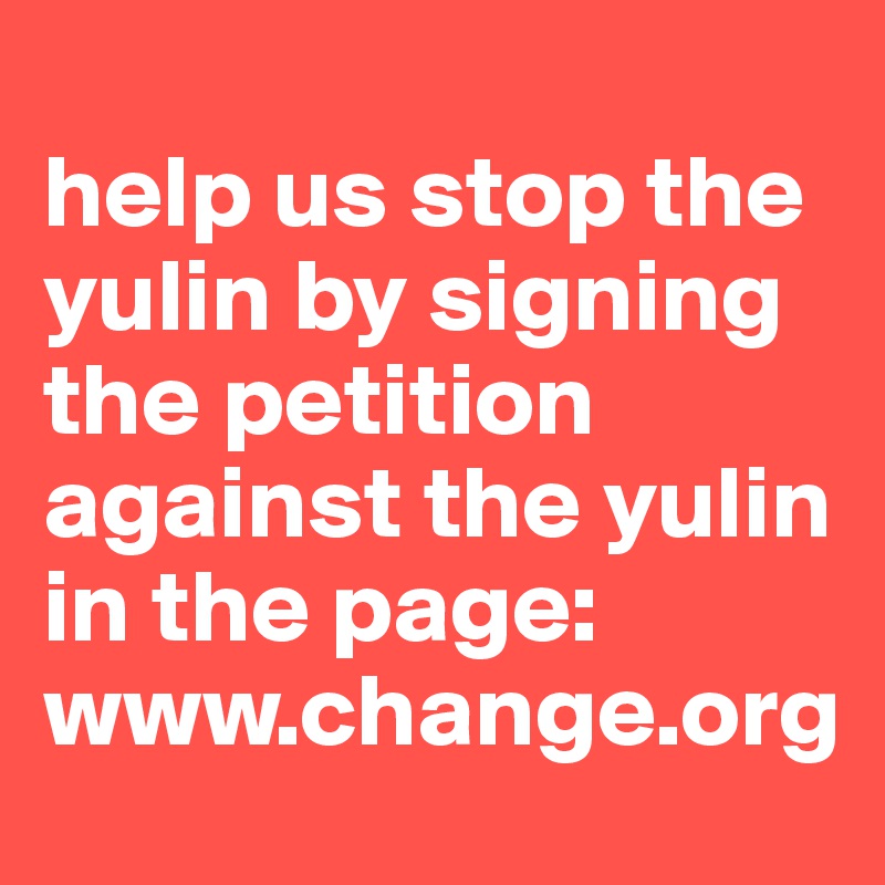 
help us stop the yulin by signing the petition against the yulin in the page: www.change.org