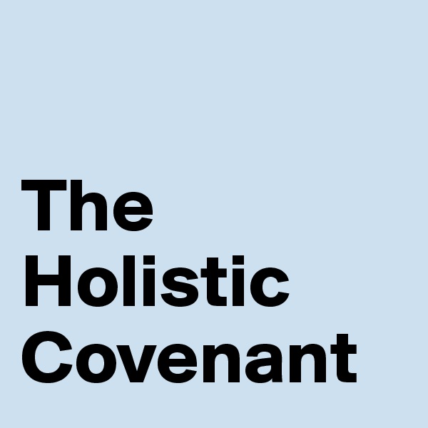 

The
Holistic
Covenant 