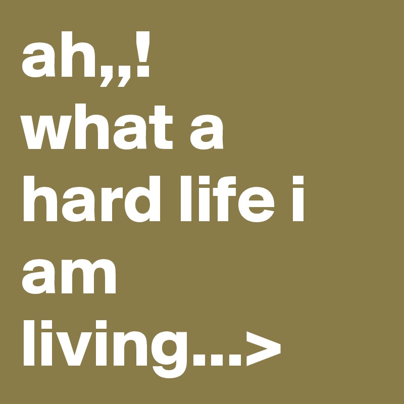ah,,!
what a hard life i am living...>