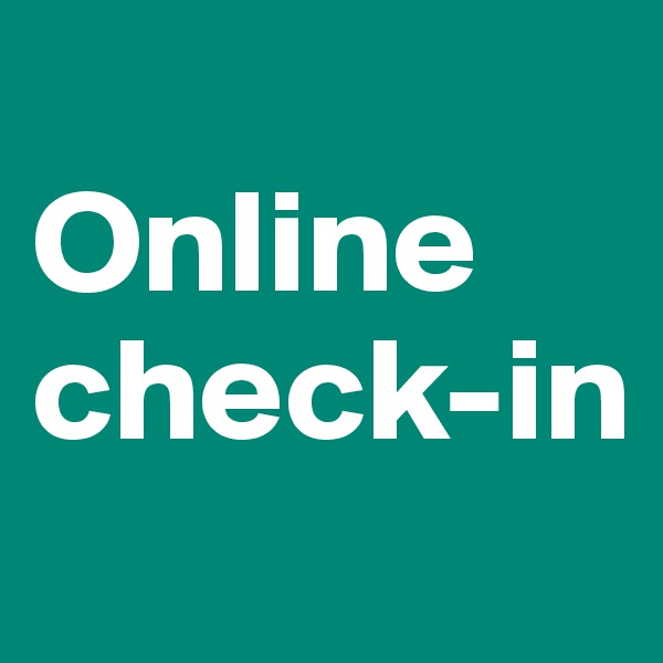 
Online check-in