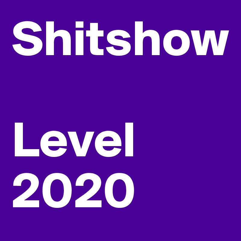 Shitshow

Level 2020