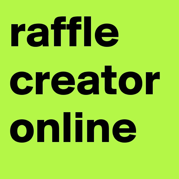 raffle creator online