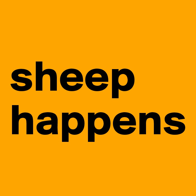 
sheep happens