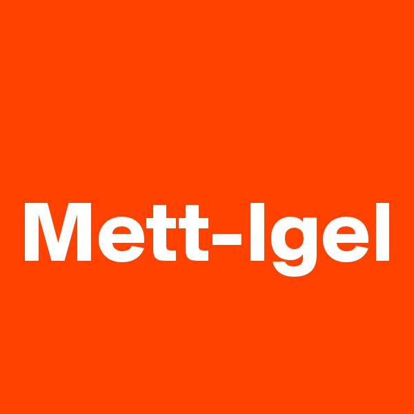 

Mett-Igel
