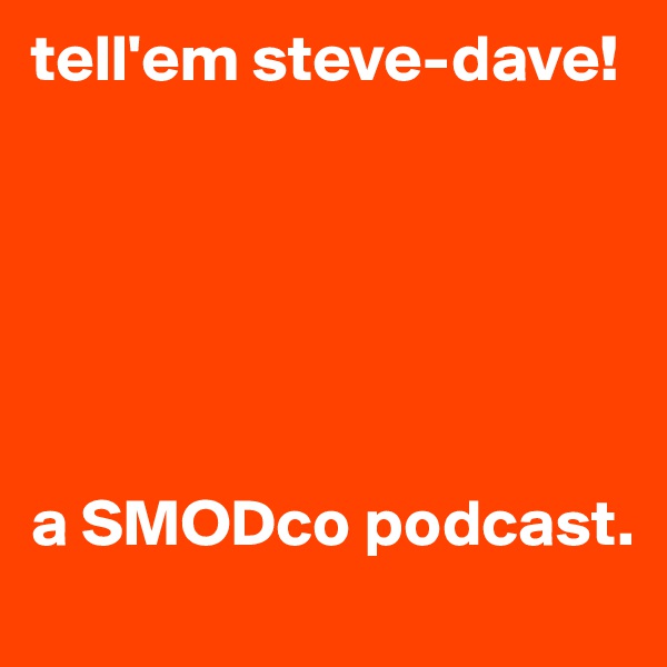 tell'em steve-dave!






a SMODco podcast.