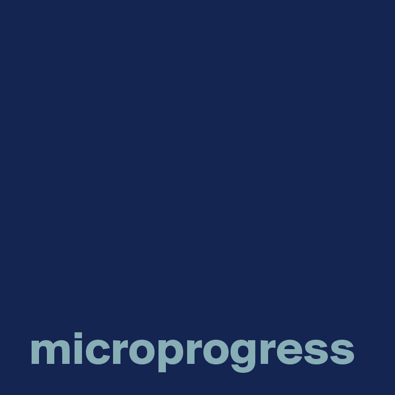 





 microprogress
