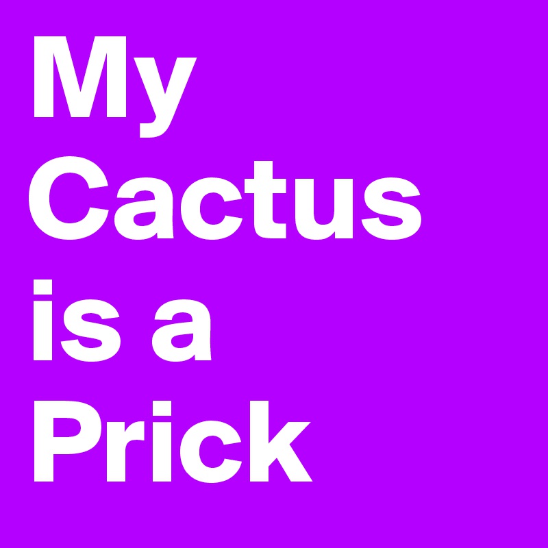 My Cactus is a Prick