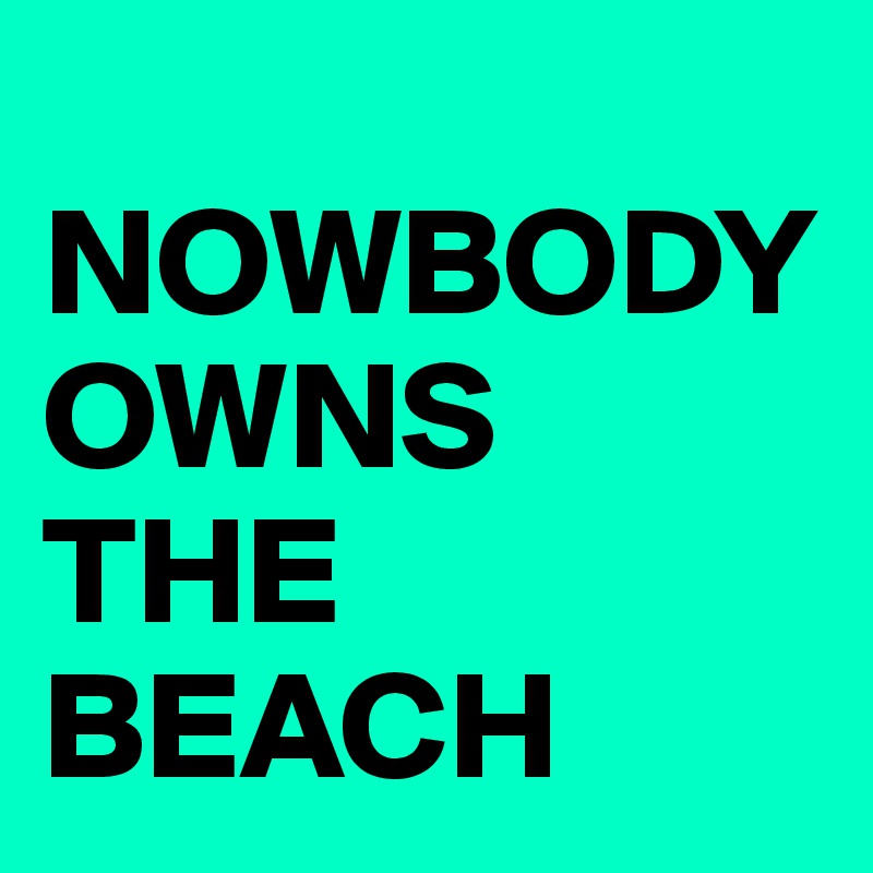 
NOWBODY OWNS 
THE BEACH