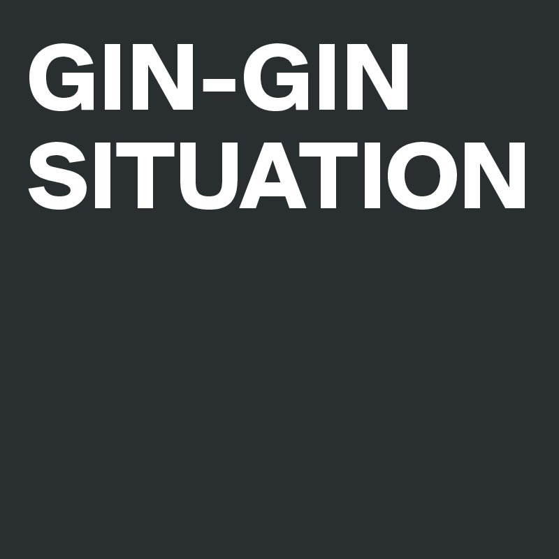 GIN-GIN
SITUATION


