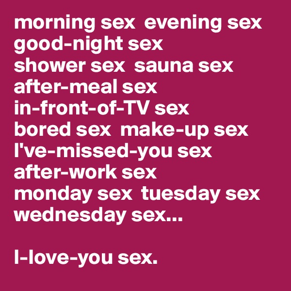 Tuesday Sex 26