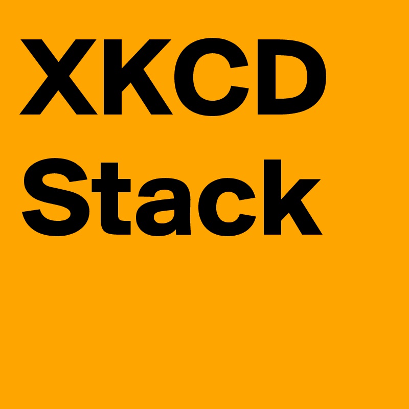 XKCD Stack