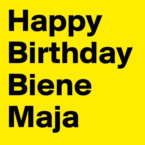 Happy Birthday Biene Maja