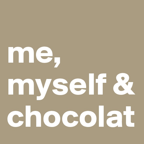 
me, myself & chocolat
