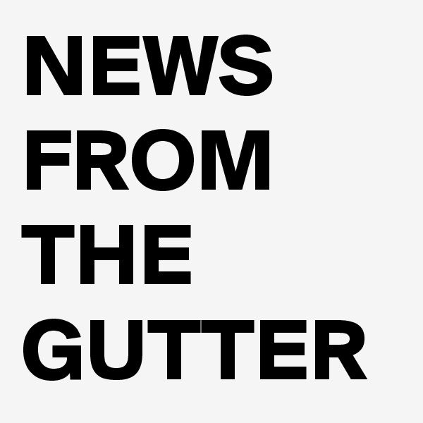 NEWS
FROM
THE
GUTTER
