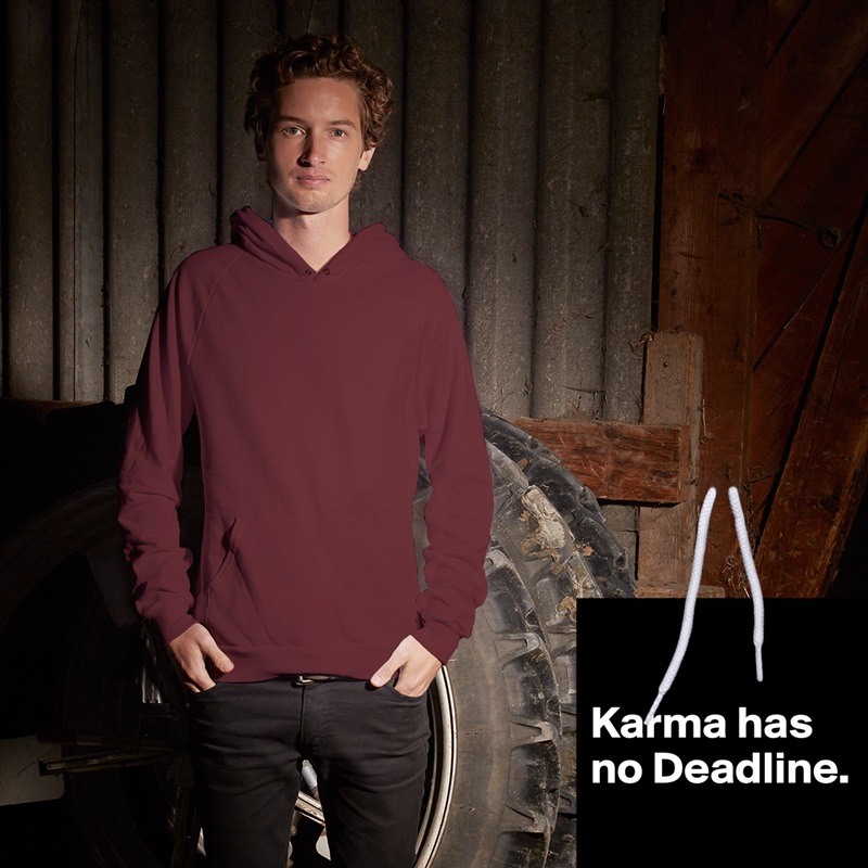 

Karma has no Deadline.

 White American Apparel Unisex Pullover Hoodie Custom  