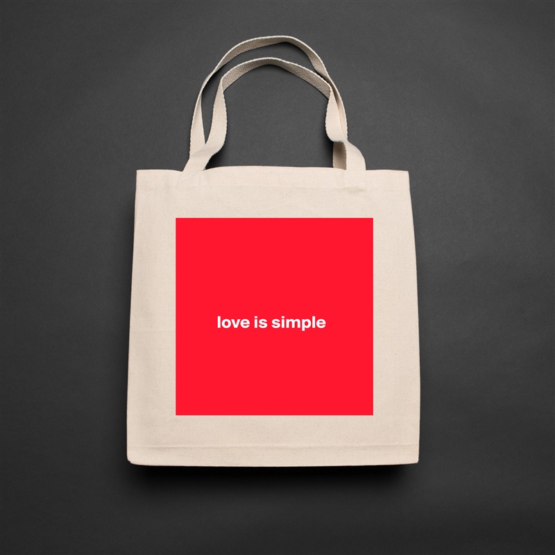 




         love is simple



 Natural Eco Cotton Canvas Tote 