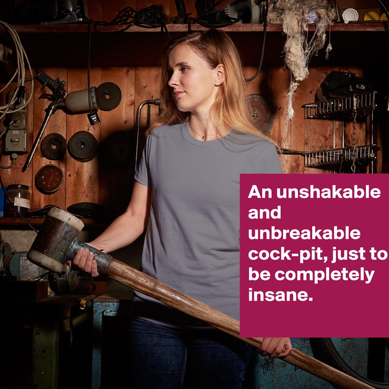 An unshakable and unbreakable cock-pit, just to be completely insane. White American Apparel Short Sleeve Tshirt Custom 