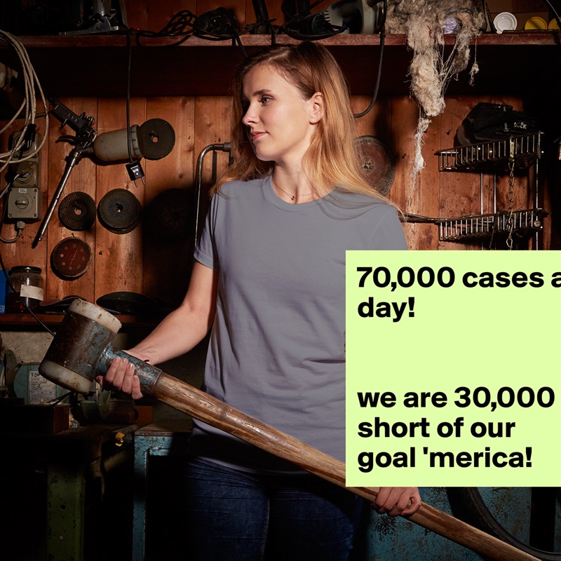 70,000 cases a
day!


we are 30,000 short of our goal 'merica! White American Apparel Short Sleeve Tshirt Custom 