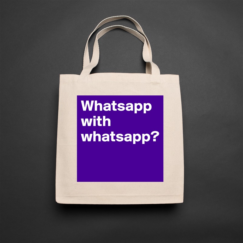 Whatsapp with whatsapp?
 Natural Eco Cotton Canvas Tote 
