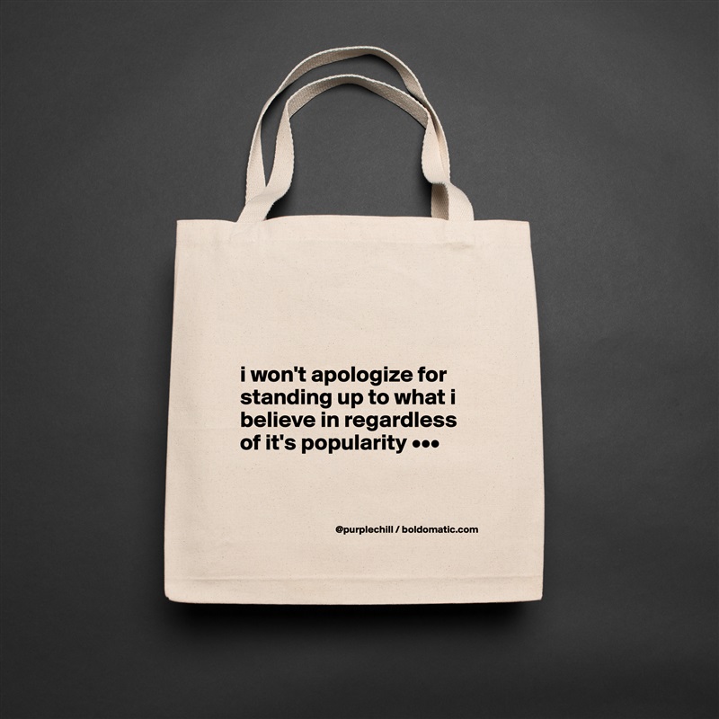 


i won't apologize for standing up to what i believe in regardless of it's popularity •••


 Natural Eco Cotton Canvas Tote 