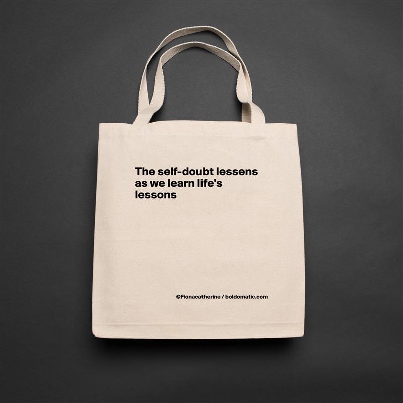 The self-doubt lessens as we learn life's lessons







 Natural Eco Cotton Canvas Tote 
