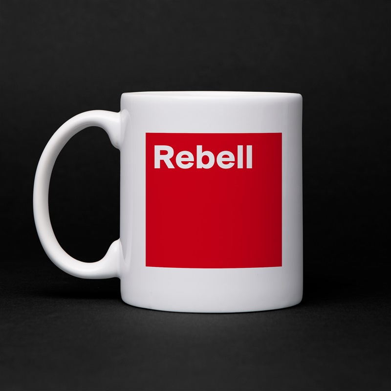Rebell White Mug Coffee Tea Custom 