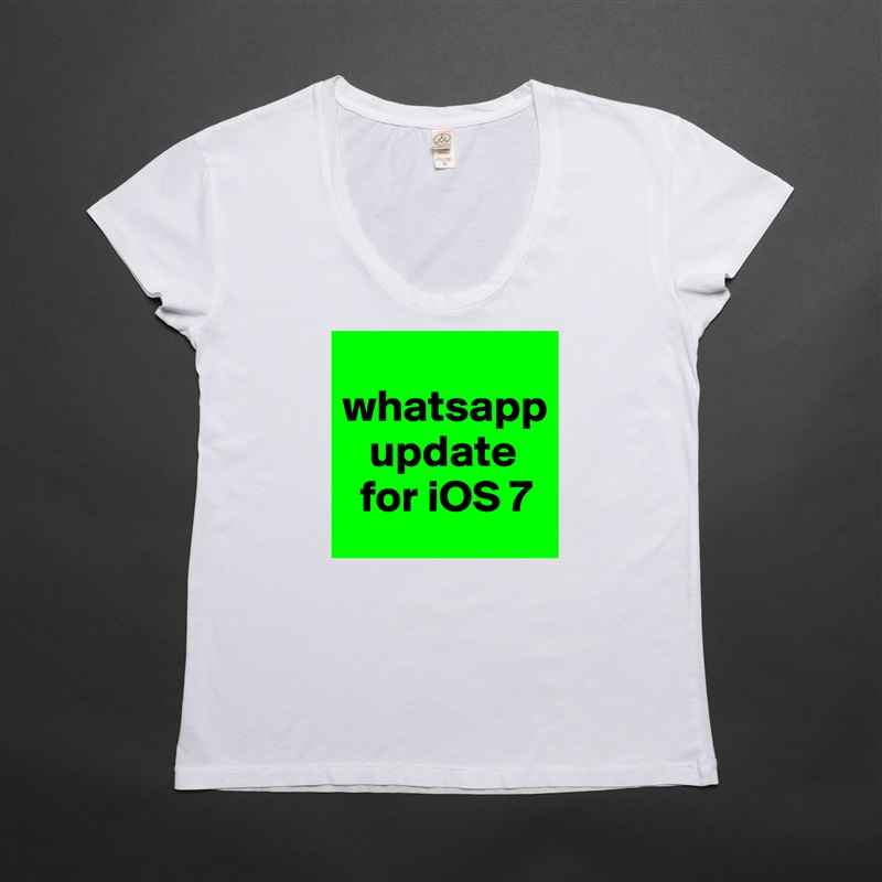 
whatsapp
   update
  for iOS 7 White Womens Women Shirt T-Shirt Quote Custom Roadtrip Satin Jersey 