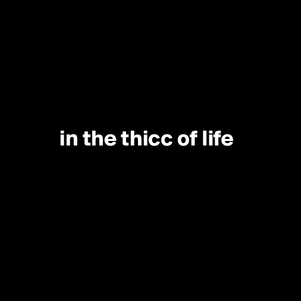 




          in the thicc of life





