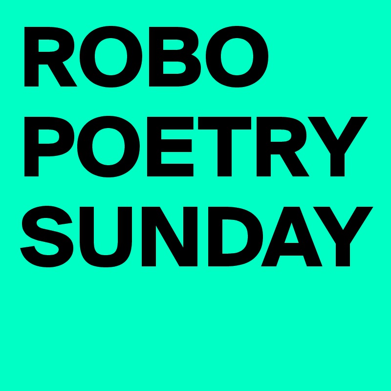 ROBO POETRY
SUNDAY