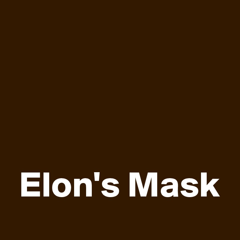 



 Elon's Mask