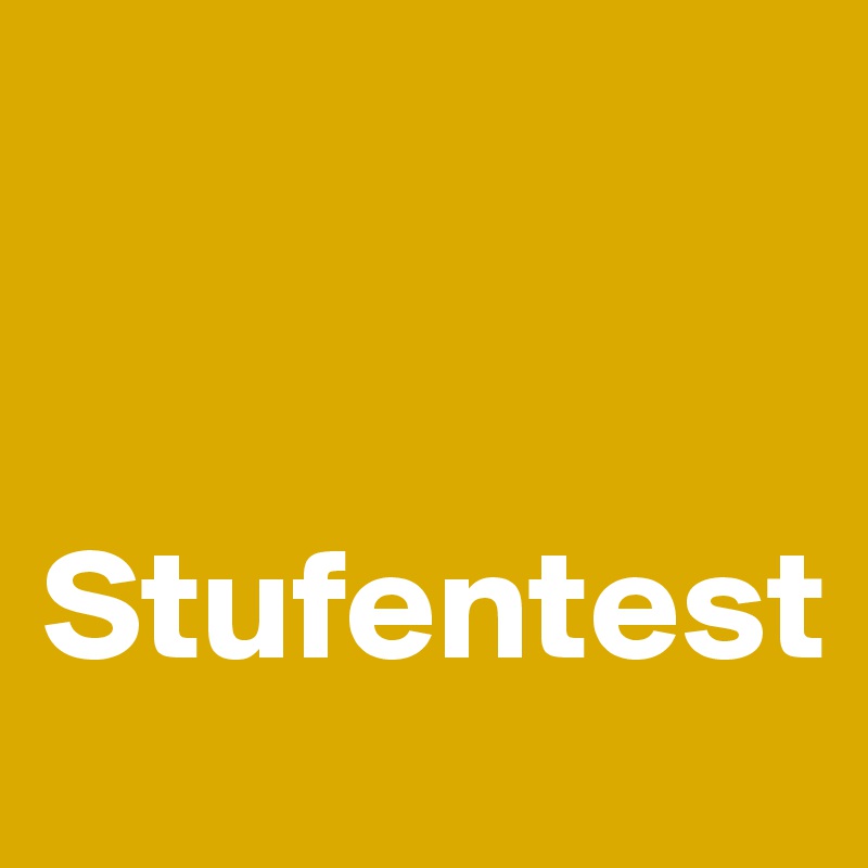 


Stufentest