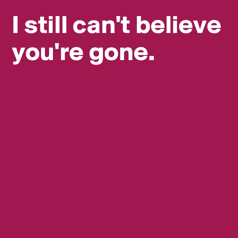 i still can t believe you re gone meaning in hindi