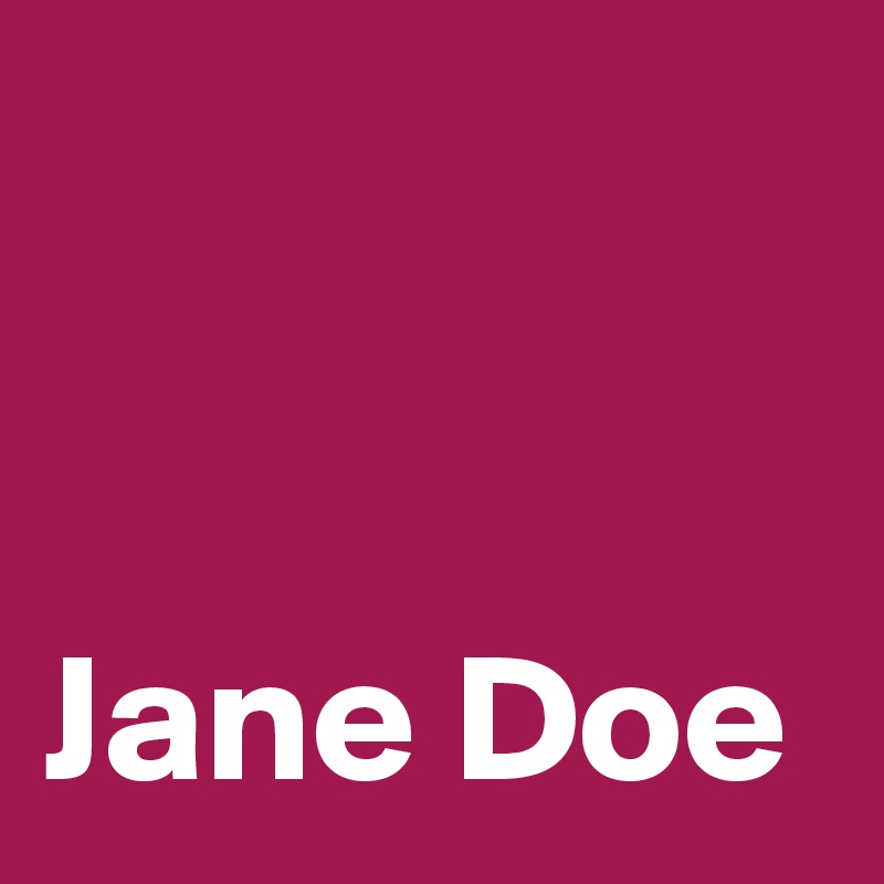 


Jane Doe