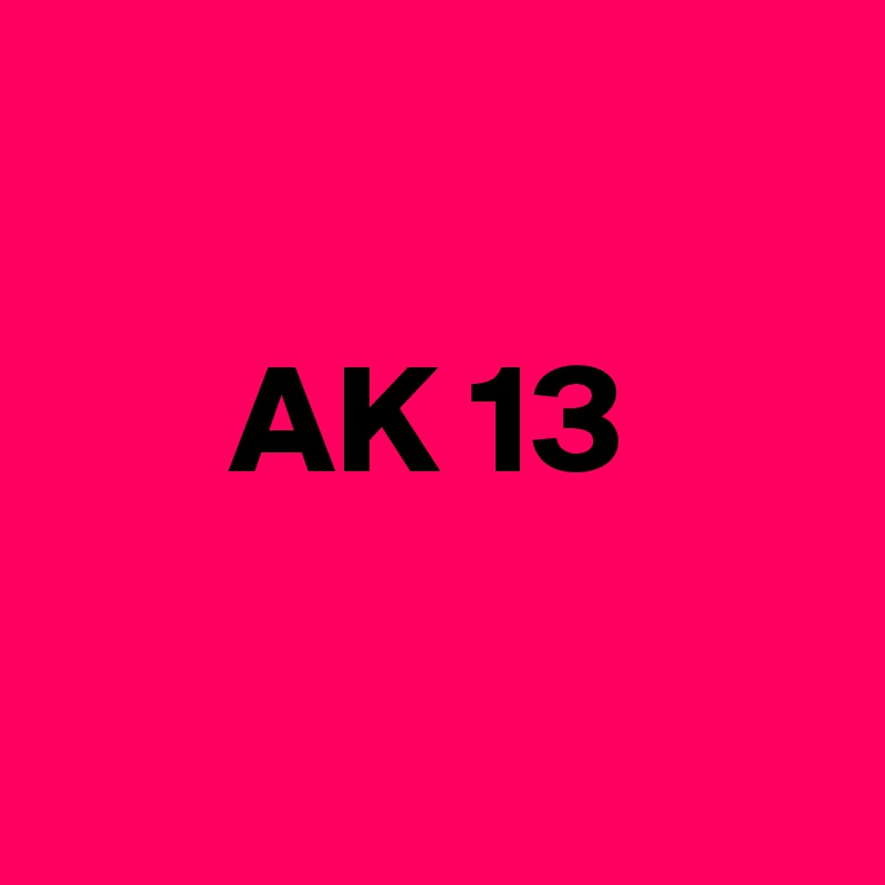 

      AK 13

