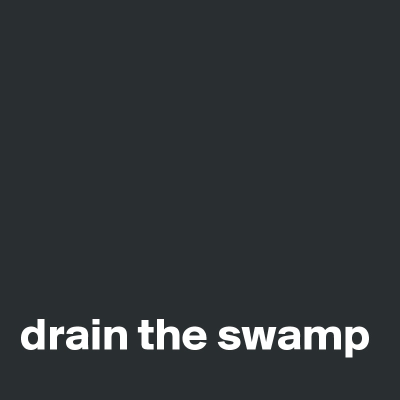 





drain the swamp