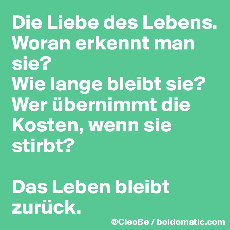 Woran erkennt man liebe