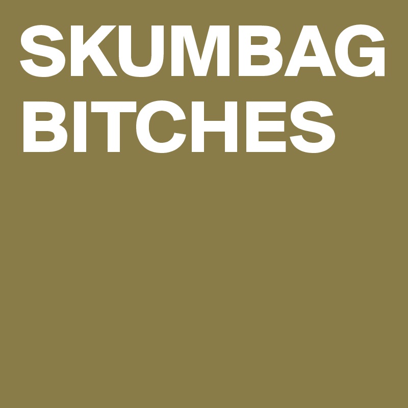 SKUMBAG BITCHES

