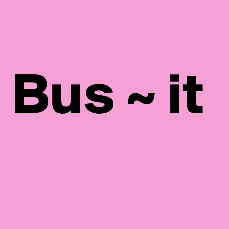           Bus ~ it