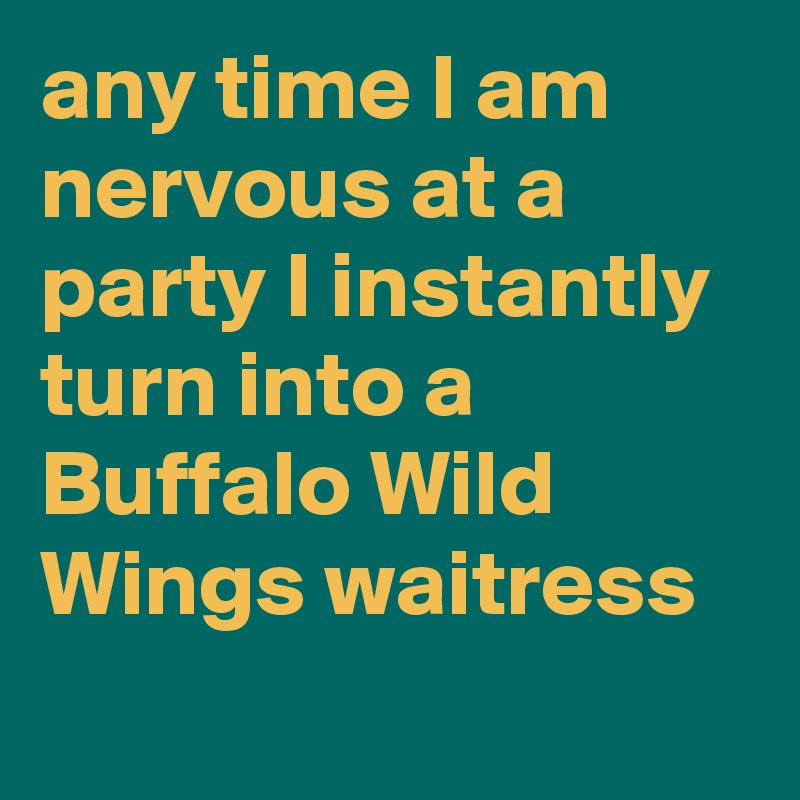 Buffalo wild wings waitress